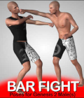 BAR FIGHT Poses for Genesis 2 Male(s) by Winterbrose. When a fight breaks out in your favorite drinking establishment, your instincts tell you that your only two choices are fight or flight; which will you choose? Flight could mean cowering behind the bar and peeking over, or just cowardly crawling towards the nearest exit. Fight means to make your best moves to become the victor of the skirmish. Designed for the Genesis 2 Male (G2M) figure, this set of 24 paired and 3 single poses should work with your G2M-based Characters for a total of 54 poses. Each set of paired poses and single poses have been saved as individual pose presets for maximum flexibility and include these two versions: 1) World Centered in scene, and 2) Neutral to use anywhere. World Centered Poses include: 01-Block 01-Swing 02-Block 02-Chair 03-Crawl 04-Fallback 04-Shove 05-Fallback 05-Shove 06-OutCold 07-Hold 07-Resist 08-Block 08-Swing 09-Impact 09-Swing 10-Defend 11-Down 12-Peek 13-Block 13-Swing 14-Hold 14-Resist 15-Hold 15-Resist 16-Fallback 16-Shove. Neutral Stance Poses include: Block-1 Block-2 Block-3 Block-4 Chair Crawl Defend-1 Down-1 Fallback-1 Fallback-2 Fallback-3 Hold-1 Hold-2 Hold-3 Impact-1 Out Cold Peek-1 Resist-1 Resist-2 Resist-3 Shove-1 Shove-2 Shove-3 Swing-1 Swing-2 Swing-3 Swing-4
