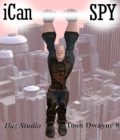 iCan SPY Poses for Toon Dwayne 8 in Daz Studio by Winterbrose. iCan SPY is the ultimate variety of poses for almost any spy versus spy storylines, and just perfect for your Agent 007 creations or just about any other action scene. Your characters can be saving civilians with their fighting techniques, or working undercover to discover the secret plans of enemy forces. In the air or on the ground, these spy poses have the moves for whatever occasion you are creating. To ensure maximum compatability with the many environments and props available for Daz Studio, this set of 20 poses have been constructed in neutral positions that are not specific to other products so they can easily be adjusted to almost any scene and accessory. POSES Include: 01. Binocular Watch (Laying on ground observing enemy) 02. Block Defense (defensive posture to block punch) 03. Crawling Under (Crawling under fence or barrier) 04. Hanging One Hand (Hanging from Copter/Pipe) 05. Hanging Two Hands (Hanging from Rope/Tree) 06. Hiding Around Corner (Quietly peering for passers by) 07. Kicking Door (Using foot to kick down door or enemy) 08. Leaping Off (Leaping from top of building or flying aircraft) 09. Oh Watta Night (Laying with arms crossed above head) 10. Punch Right (Swinging right arm to hit) 11. Shoulder Door (attempting to break open locked door) 12. Sitting Bound (Seated pose with hands behind back) 13. Sitting Grasped (Seated pose with hands grasped) 14. Sitting Ground (Seated on floor, grass, crate) 15. Sky Dive Fast (Arms/Legs swept back) 16. Sky Dive Slow (Arms/legs outward) 17. Sniper Lay (Laying on ground to shoot rifle) 18. Standing Bound (Standing up with hands behind back) 19. Standing Shoot (Leaning forward and aiming/firing weapon) 20. Tightrope Walk (balance on line with no bar in hand)