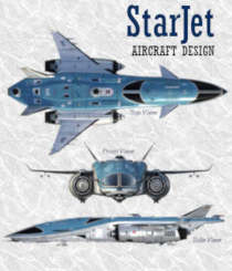 StarJet - Aircraft Design Overview by Winterbrose. Who doesn't love all of those aircraft designs shown in books like Jane's guide to aircraft. This 2D image in PNG format sized at 1600x1600 depicts the StarJet 3D Model in that same layout. All of the renders used for this compilation were completed in Daz Studio 4 with the Iray Engine.