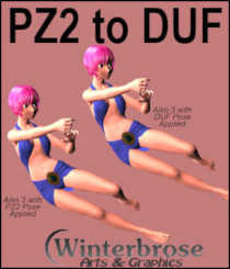 Someone recently asked if there was a method to convert older PZ2 pose files into modern DUF pose files. Apparently almost every response they received was either no or not possible. Well, we're here to tell you it is possible regardless of how practical it may be. In this video demonstration we successfully loaded a PZ2 pose for the Aiko 3 character and saved it as a DUF pose using Daz Studio 4.12. Not only did it work properly when applied to the original Aiko 3 figure in a default T-pose, surprisingly the new DUF worked on the Genesis 8 Female (G8F) with only some minor adjustments needed. This video tutorial is recorded in WMV format at 1600x900 resolution. It can be used for both personal and commercial projects.